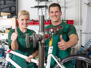 Bike Shop Workers Photo