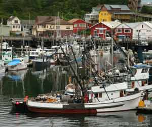 Commercial Fishing Dock in Ketchikan Photo