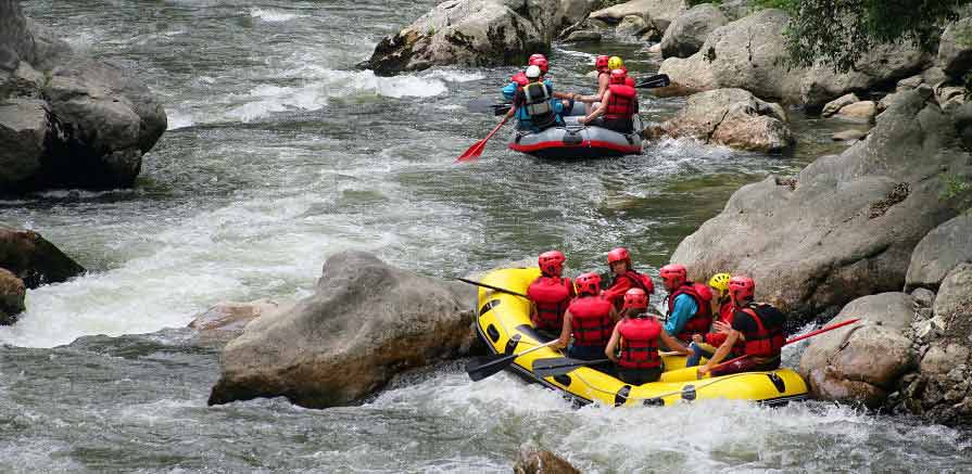 River Rafting Guide on River Photo