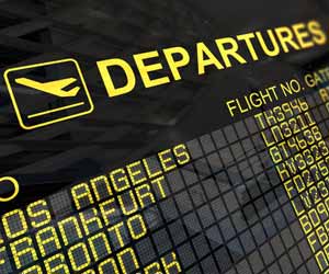Airport Departures Sign