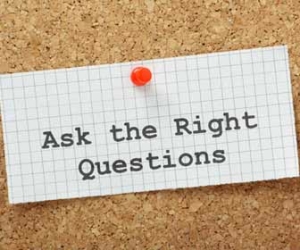 Ask The Right Questions Pinned To Board Image