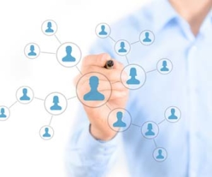 Selecting different people in network graphic