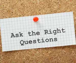 Ask the Right Questions Graphic
