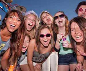 Summer Employees having Fun at Company Party