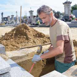 Gravediggers Play a Key Role When it is Time for Someone to be Buried