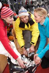 Ski Boot Fitters Make Sure there is Proper Support and the Boot Fits Correctly