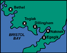 Bristol Bay Map - Dillingham and Naknek image